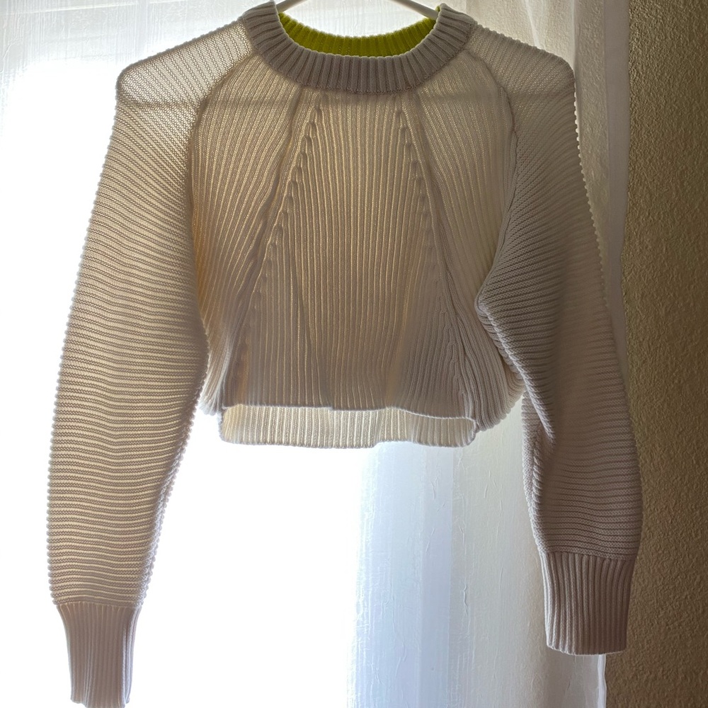 Cream Top Shop Cropped Sweater